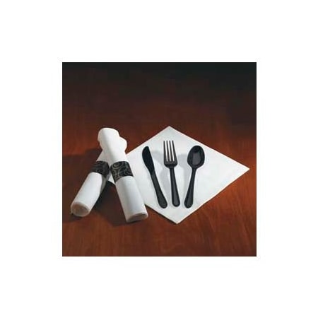Lagasse Hoffmaster  HFM119971, Caterwrap Cutlery Combo, Plastic, Black, 100/Carton HFM 119971